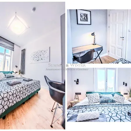 Family Luxury Wonder Heaven Apartment, 50m M Cassino Street, First - 3 Bedrooms&studio, Second - 2 Bedrooms&studio, Private Parking W Cenie, Summerwinter Brand * Sopot