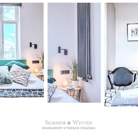 Summerwinter - 2 Luxury Wonder & Heaven Apartaments, 100M M Cassino - 2 Or 3 Bedrooms & Sofa, Parking * Zoppot