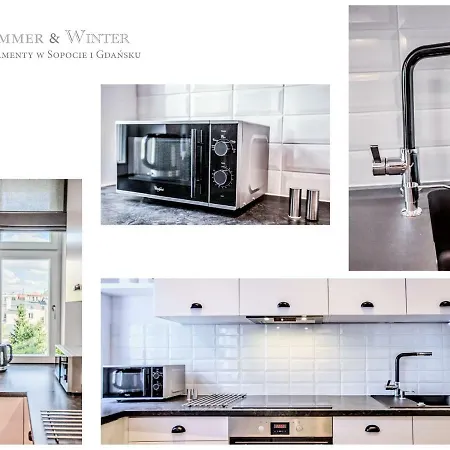 Family Luxury Wonder Heaven Apartment, 50m M Cassino Street, First - 3 Bedrooms&studio, Second - 2 Bedrooms&studio, Private Parking W Cenie, Summerwinter Brand * Zoppot