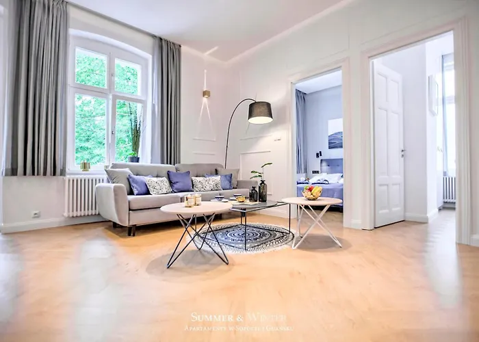 Family Luxury Wonder Heaven Apartment, 50m M Cassino Street, First - 3 Bedrooms&studio, Second - 2 Bedrooms&studio, Private Parking W Cenie, Summerwinter Brand Apartamento Sopot