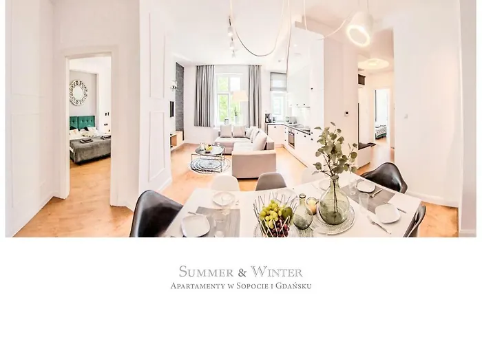 Family Luxury Wonder Heaven Apartment, 50m M Cassino Street, First - 3 Bedrooms&studio, Second - 2 Bedrooms&studio, Private Parking W Cenie, Summerwinter Brand Apartamento Sopot